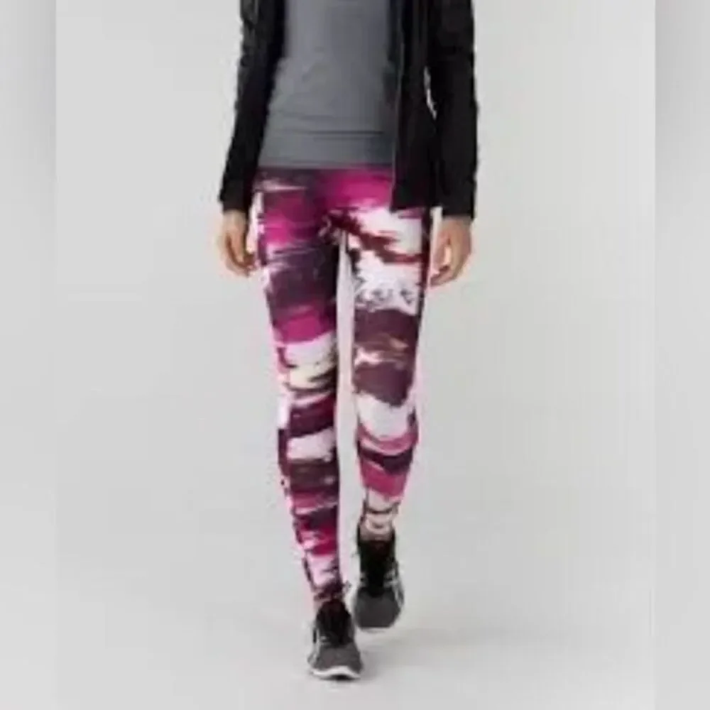 EUC Lululemon Women’s Speed Tight IV Full On Luxtreme Wind Berry Leggings - 2